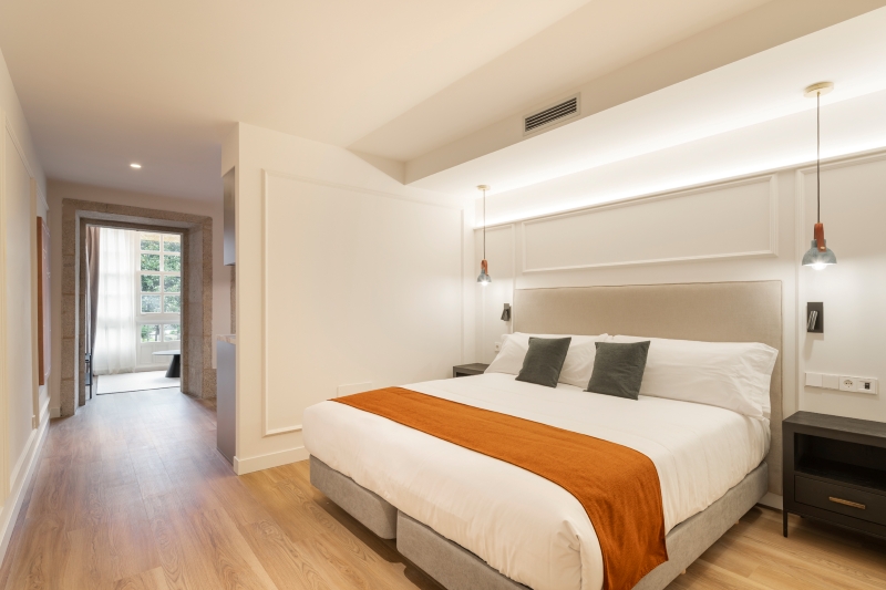 habitación doble hacia avenida la marina coruña